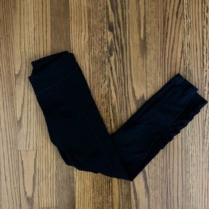 Athleta girls black leggings